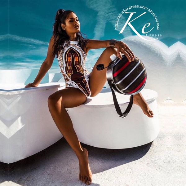

ke swimsuit woman women swimwear with pad and without wire fashion new 2019 summer tumblr printed zipper, White;black