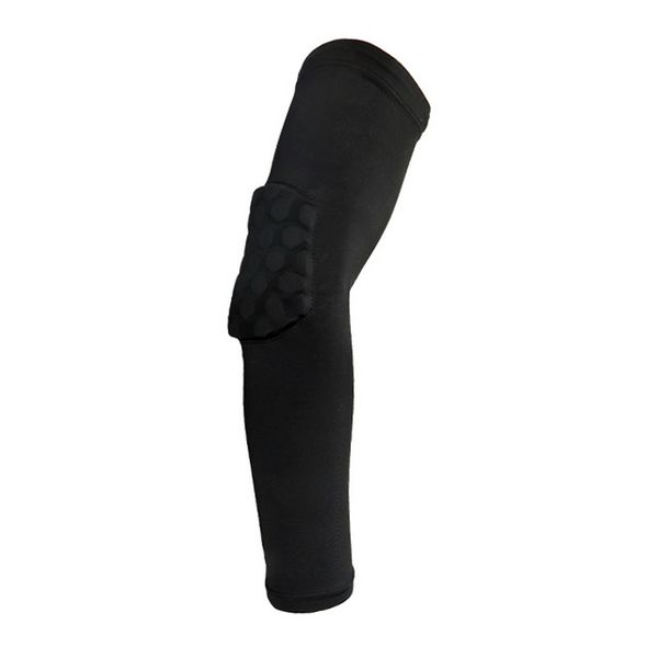

extended long elbow protection pro level sports care elbow support basketball leg pads pads, Black;gray