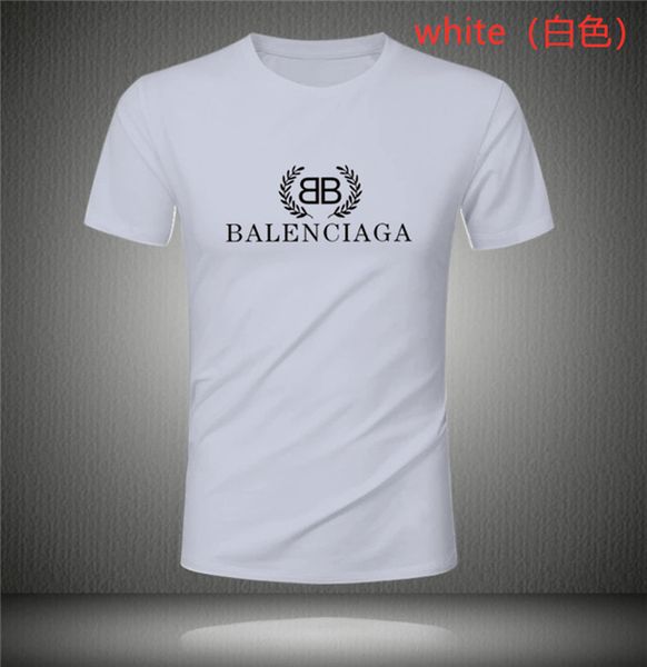 

19ss fashion t-shirt summer breathable tee casual simple men women street short sleeve clothing ba̹lencia®, White;black