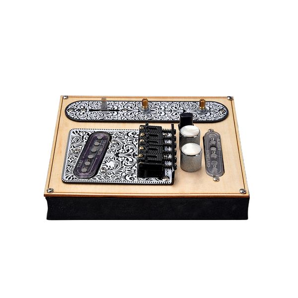 

1 set prewired control plate bridge replacement accessory for tele guitar