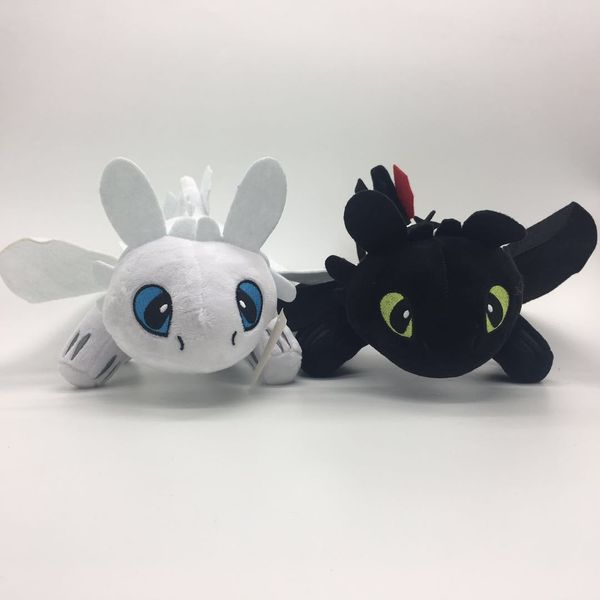 2019 atacado 35cm dragão treinamento mestre animação animação imagem dos desenhos animados imagem brinquedos de pelúcia dragão branco e sem dentes jovens presentes julgamento crianças