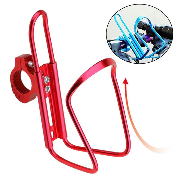 

dropship 1pc aluminum mountain bicycle double water bottle holder cage rack cycling drinks holder outdoor riding drink holder