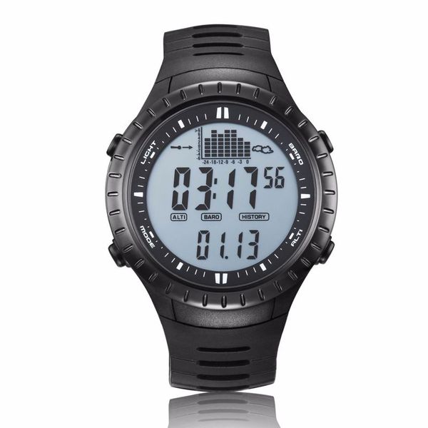 

spovan multi-functional outdoor fishing watch male waterproof pressure intelligent fishing remind movement, Slivery;brown