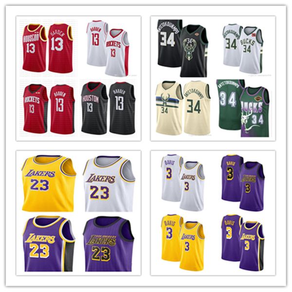 

Ncaa men anthony 3 davi lebron 23 jame ba ketball jer ey gianni 34 antetokounmpo jame 13 harden, Black;red