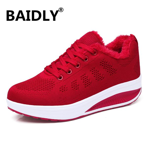 

women winter sneakers platform cotton shoes ladies flats breathable mesh shoes tenis feminino chaussure femme creepers