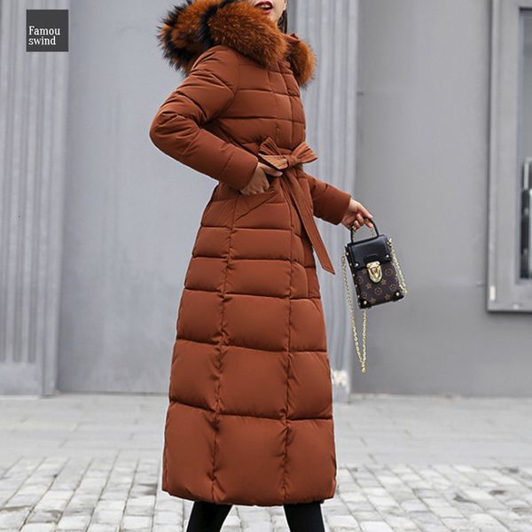 

новая зимнее пальто способа куртки куртки женщины пальто вниз parka женский тонкий меховой воротник теплый хлопок толстые, Black