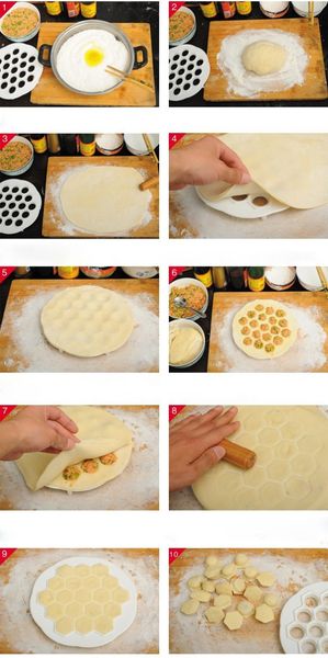 

1time to do 19 dumplingsnew dumpling mold maker kitchen dough press ravioli diy 19 holes dumplings maker mold cooking tools