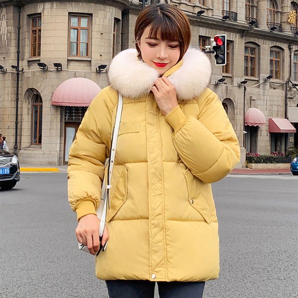 

2019 winter jas women solid 6 colors available coated women's jacket leather long capuchon with bont parka, Black
