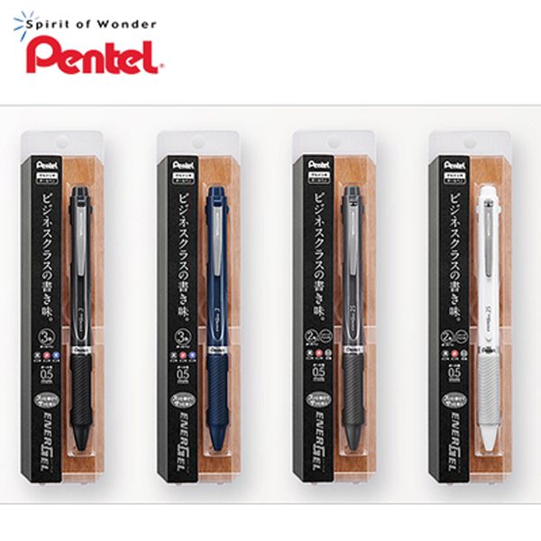

1pcs pentel trinity multifunctional automatic pencil + 0.5mm neutral pen xblw355a multifunctional stationery, Blue;orange