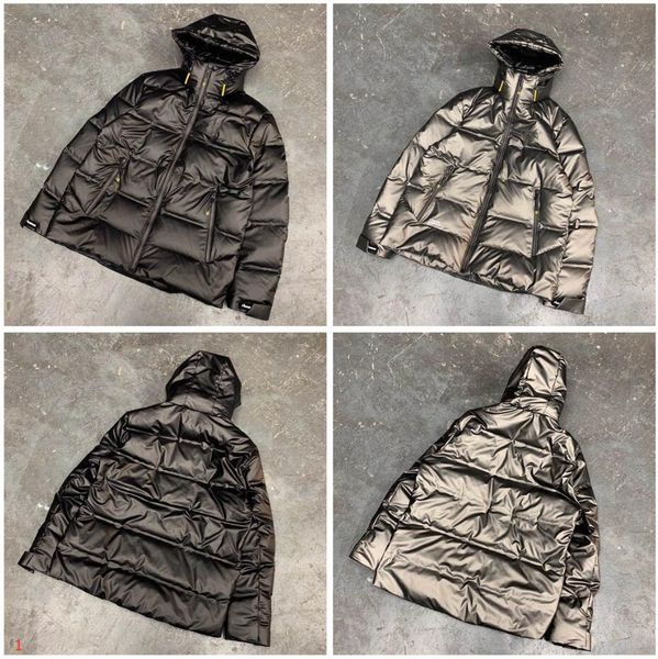

luxury design womens mens jacket brand parkas winter outdoor luxury down jackets long sleeve warming letter around hat cool design jacket 01, Black