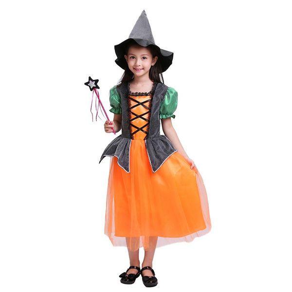 

halloween witch vampire girl kids cosplay party role play costume fancy dress halloween decoration