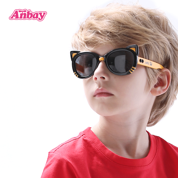 

abbie childrens sun glasses boys polarized uv-protection sunglasses baby sunglasses personality girls sun glasses, White;black