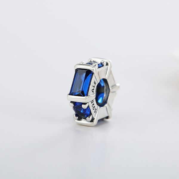 

новый подлинный реальный стерлингового серебра 925 проставка синий пандора подвески подходят пандора браслет, Black