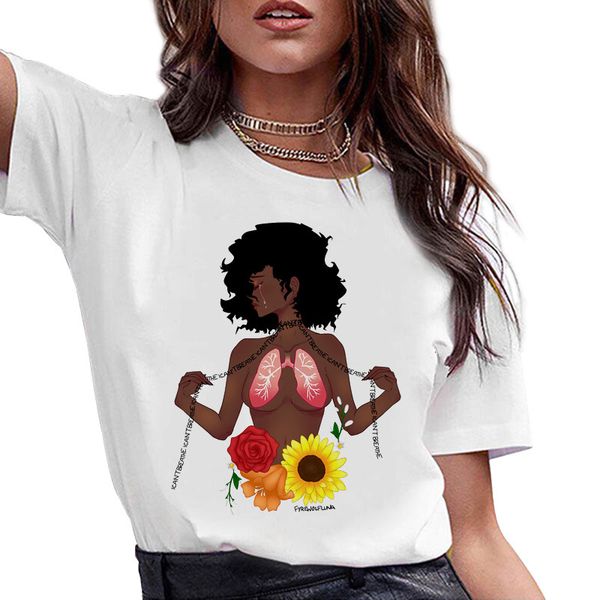 

wn281 i can't breathe i can't breathe female t-shirt short sleeve, Gray;blue