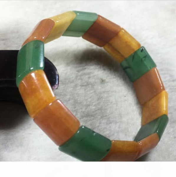 

new natural 2 color dongling jade bangle bracelet handmade a, Black