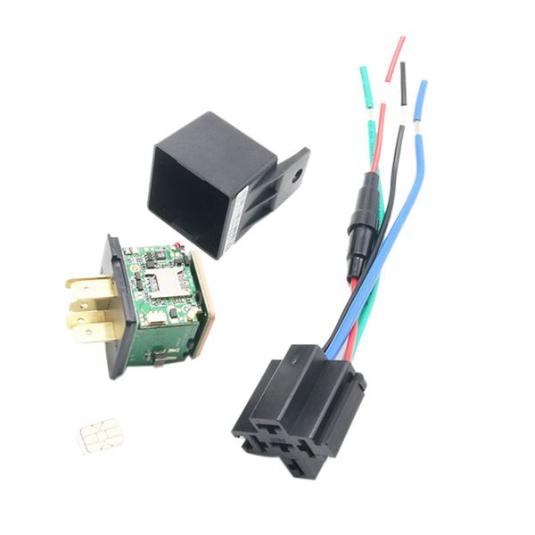 

car tracking relay gps tracker device gsm locator remote control anti-theft monitoring cut off oil power system app