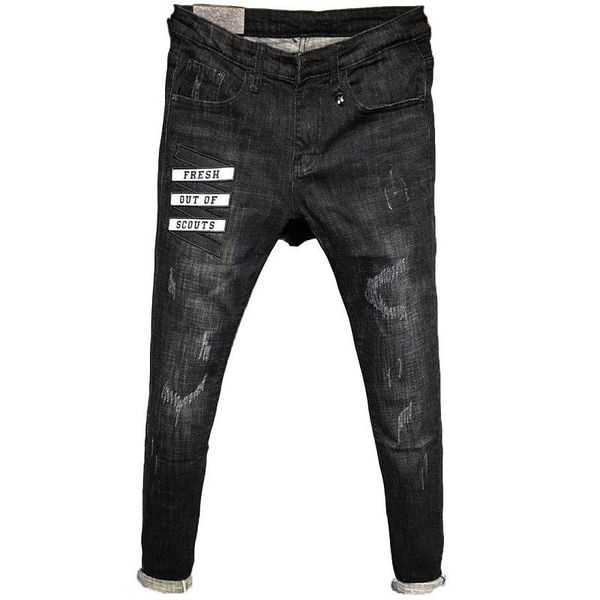 

2019 new style fashion casual motor biker jeans mens designer jeans hip hop mens jeans luxury designer mens pants size 28-34, Blue