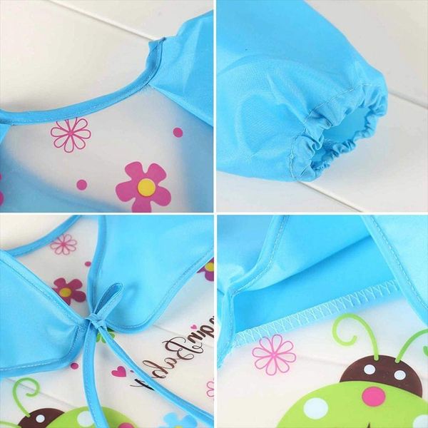 

baby bib, waterproof long-sleeved bib, apron children's shirt 5 pieces, suitable for children, toddlers, boys and girls, protect