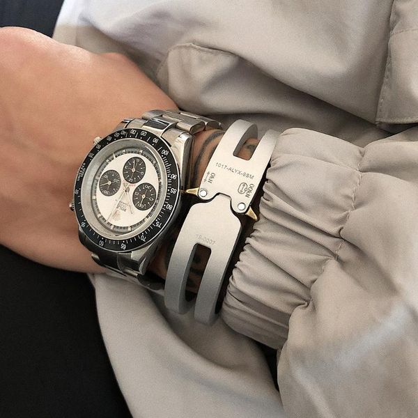 

2020 new alyx braceletitanium alloy version track men women alyx cuff bracelet 1017 9sm 19-0007, White