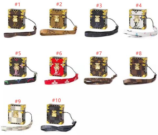 

Роскошный L чехол для Airpods 9 цветов кожа Беспроводной Bluetooth наушники чехлы с ручной