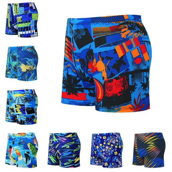 

swimming trunks men casual style printed drawstring loose short pants beach spring swimwear swim shorts swimsuit
