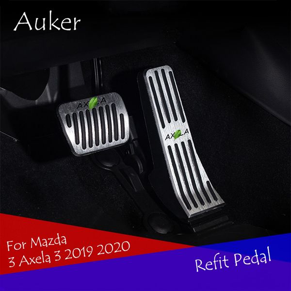 

car refit throttle footrest pedals gas plate clutch throttle brake pedal accessories at 2pcs/set for 3 axela 3 2019 2020