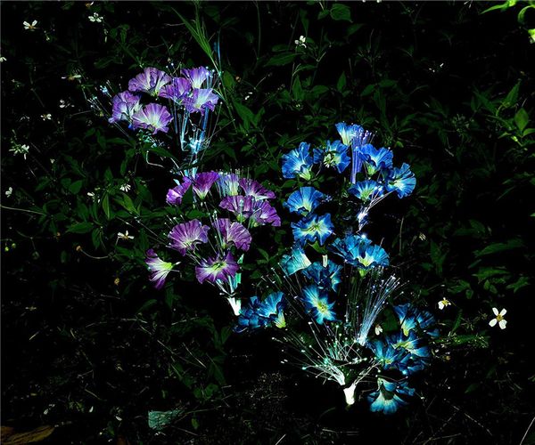 

solar garden lights outdoor led decorative solar flowers stake lights for garden yard patio lawn path decoration color changing wholesale