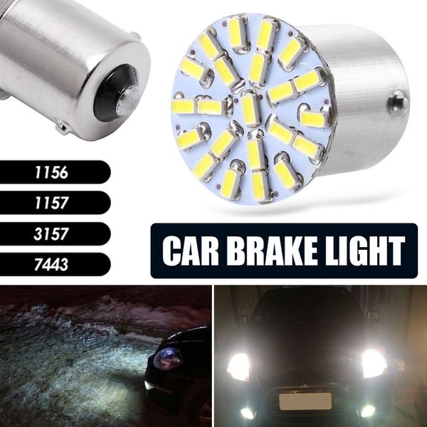 

turn lights brake bulb durable car led lamp parking tail slight 3014 22smd 1156 1157 3157 7443 bright