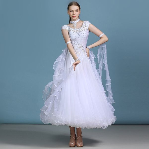 

pink blue ballroom dance competition dresses waltz dance dress fringe luminous costumes standard ballroom dress foxtrot 3, Black;red