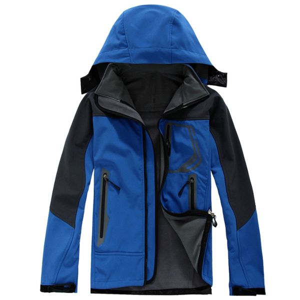 

men outdoor hiking jacket men spring trekking jackets trekking sports rain coat climbing sportswear windbreaker waterproof, Blue;black