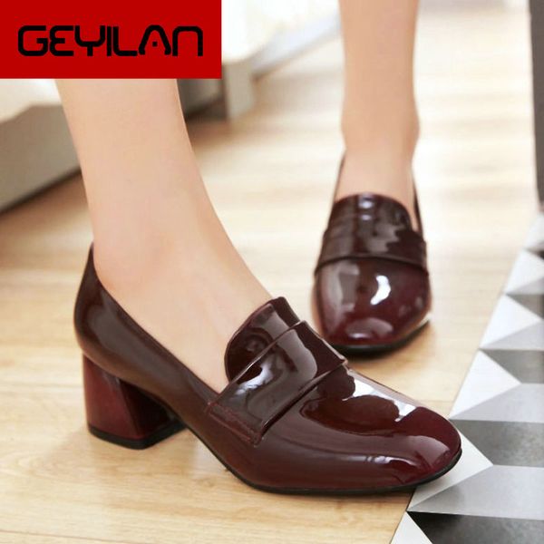 

square toe low heels women shoes fashion pointed toe spring autumn dress ladies shoes pink black wine red chocolat