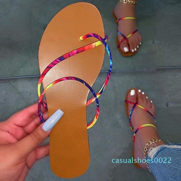 

women flip flop casual beach shoes simple fashion flat bottom comfortable women's ladies fashion casual pinch open toe shoes c22, Black