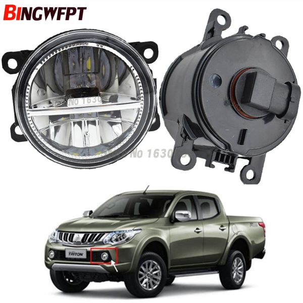 

2pcs car-styling led fog lights white light h11 12v halogen fog head lamp 55w for mitsubishi triton ml mn 2006-2015