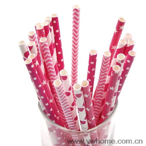

25pcs/lot mix-design paper straws paper drinking straws for christmas/birthday/wedding decorative party decoration supplies