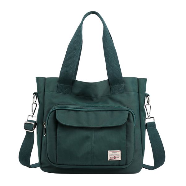 

solid color nylon waterproof women's handbags ladies fashion single shoulder messenger bags leisure travel outdoor handbags