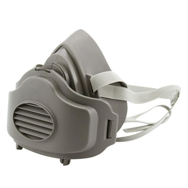 

3200 пылезащитная маска респиратор половина лица пылезащитная маска анти-промышленное строительство пыль дымка туман безопасность газовый фи, Silver