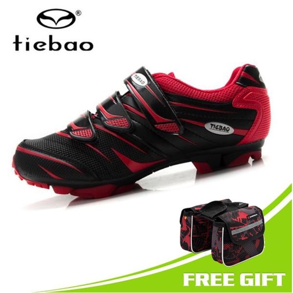 

tiebao professional cycling shoes men sneakers women bicycle mtb shoes self-locking mountain bike sapatilha ciclismo mtb, Black