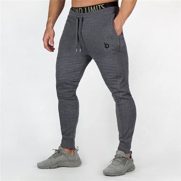 

pants sports drawstring long patchwork color male trousers fashion breathable mens pencil pants fitness slim mens, Black