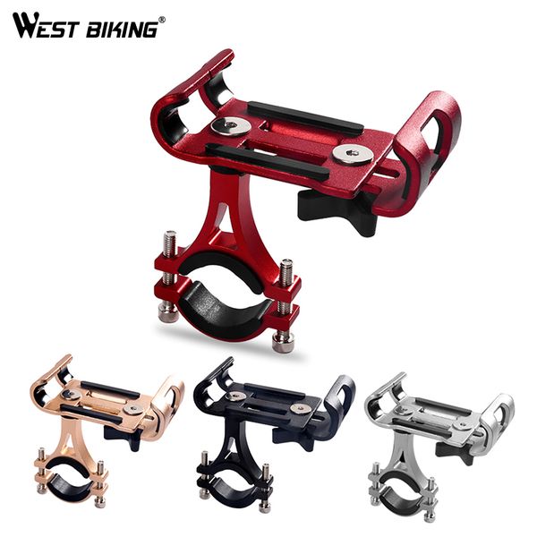 

west biking universal 4.7-6.5 inch bicycle phone holder rotatable/non-rotating anti-slip navigation racks road bike phone holder