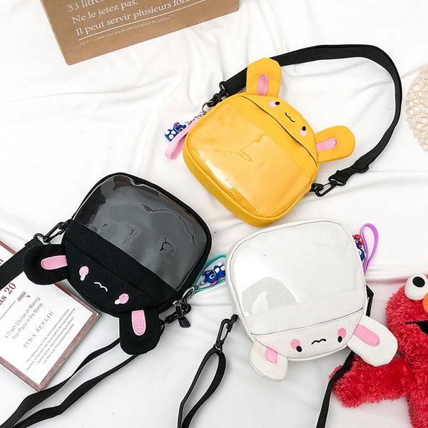 

cute lovely sweet corssbody bag for women lady girl mini shoulder bag canvas cartoon cross body messenger purses and handbag