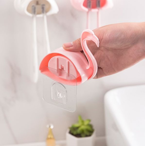 

аксессуары для ванной комнаты flamingo sucker 2 положение семьи набор зубных щеток присоска крючки стены ванная комната раковины