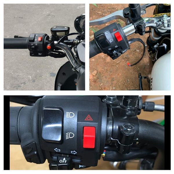 

7/8" 22mm motorcycle switches motorbike horn button turn signal electric fog lamp light start handlebar controller switch