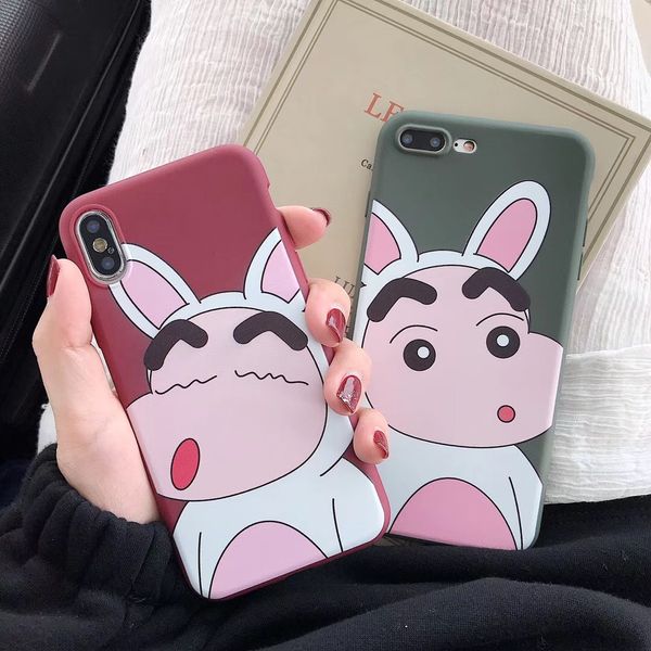 

crayon shinchan cell phone case childhood fun for iphone xr 6 7 8 x plus xs max cute cartoon tpu soft phone cases