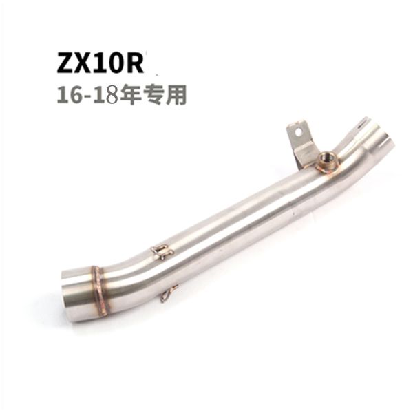 

zx6r zx10r motorcycle exhaust muffler middle pipe connector adapter fit for zx-6r zx-10r 08-16 16-19 without exhaust
