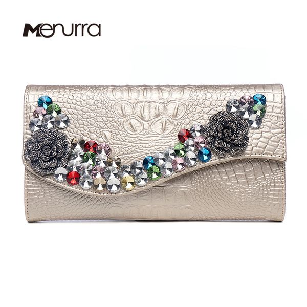 

ladies genuine leather envelope clutches evening bag rhinestone handbag dinner shoulder bag crystal diamond banquet party dress