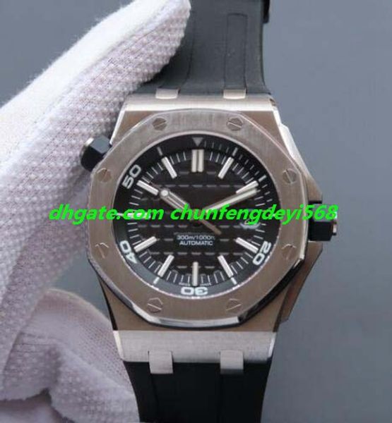 

luxury watch 6 style mens mint 0ffshore automatic 300m 15703 rood 42mm automatic fashion men's watches wristwatch, Slivery;brown