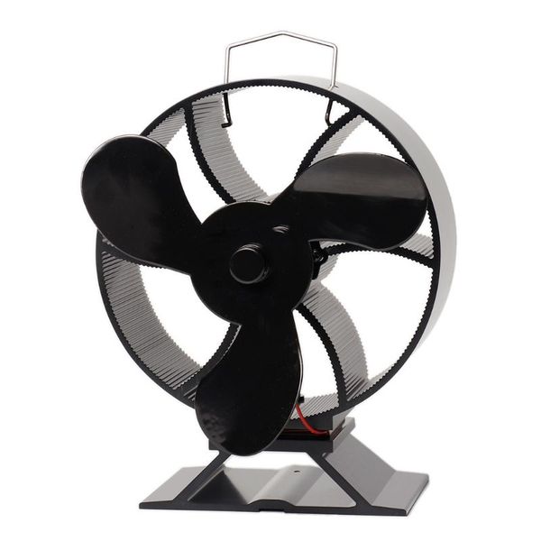 

3 blade heat powered stove fan for wood fireplace log burner quiet eco friendly