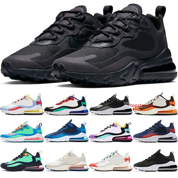 

react men women running shoes triple black bauhaus optical oreo electro green designer mens trainers sports sneaker size 5.5-11