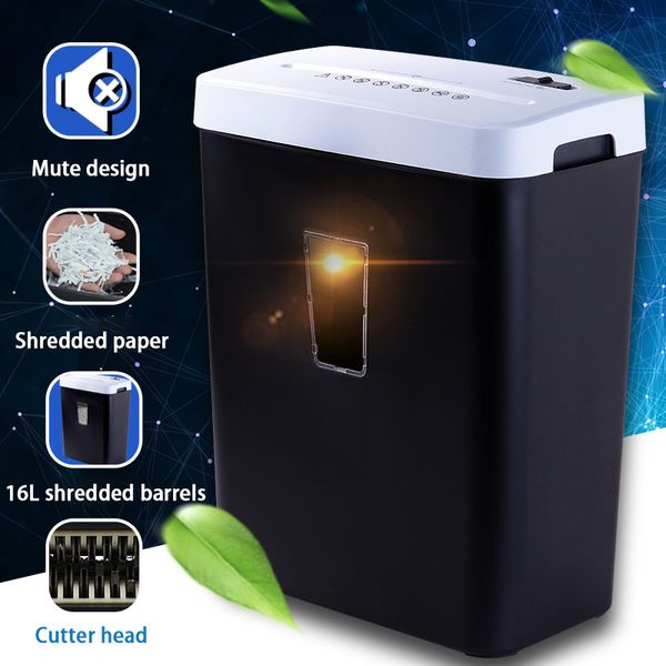 

новый шредер cs508 офисные и бытовые документы разбиты бесшумный конфиденциальный 16 литровый небольшой электрический пакет шредера