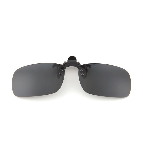 

gudzws polarized clip-on flip up rimless clips sunglasses outdoor driving fishing unisex, White;black